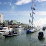 Vendée Globe sponsoring voile arrivée Macif Vainqueur